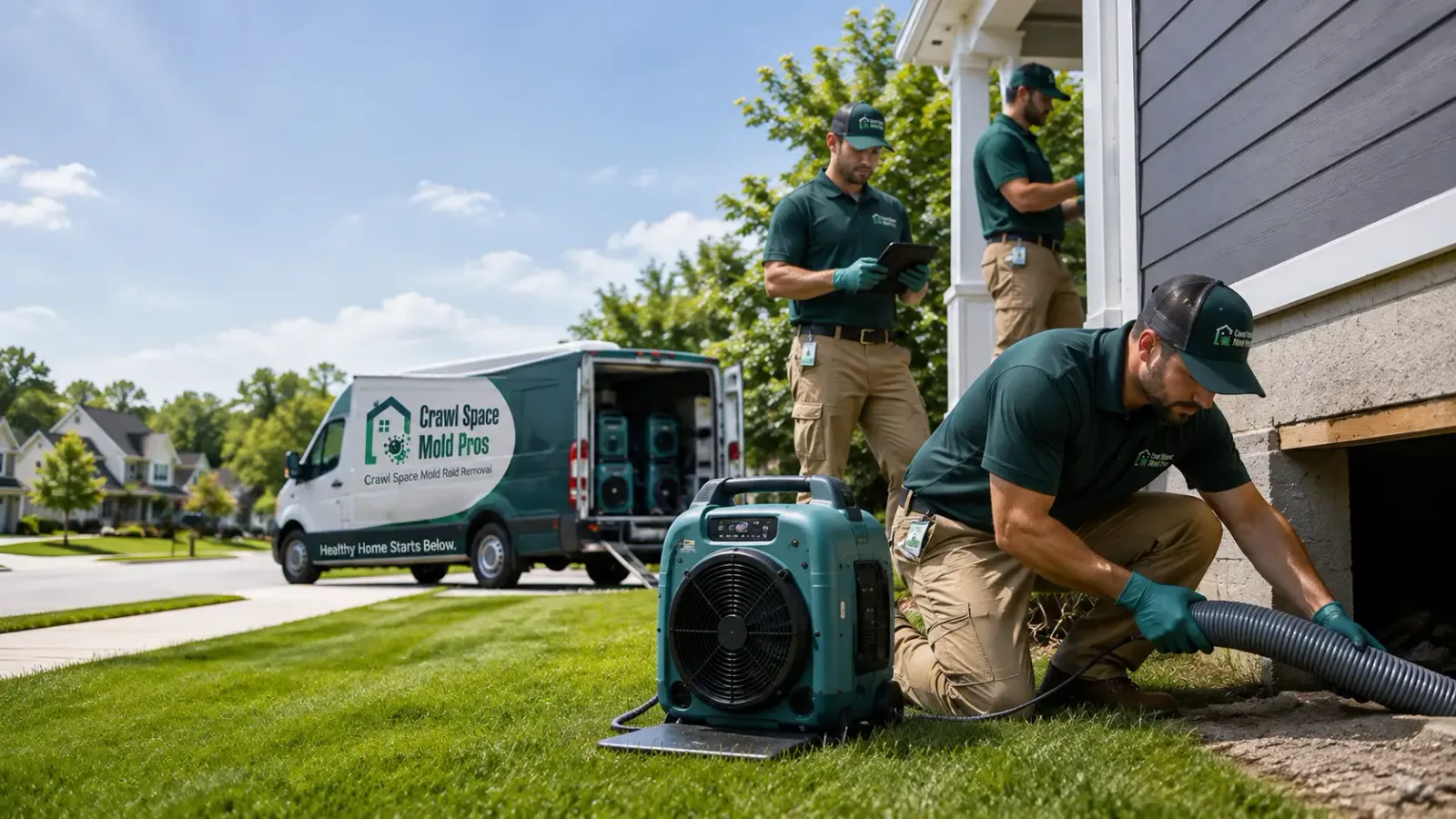 Crawl Space Mold Removal in New Liberty, IA